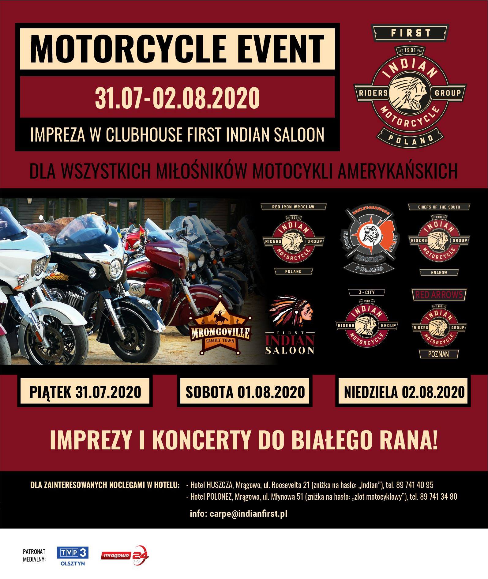 Motorcycle Event - Indian & Friends w Mrągowie